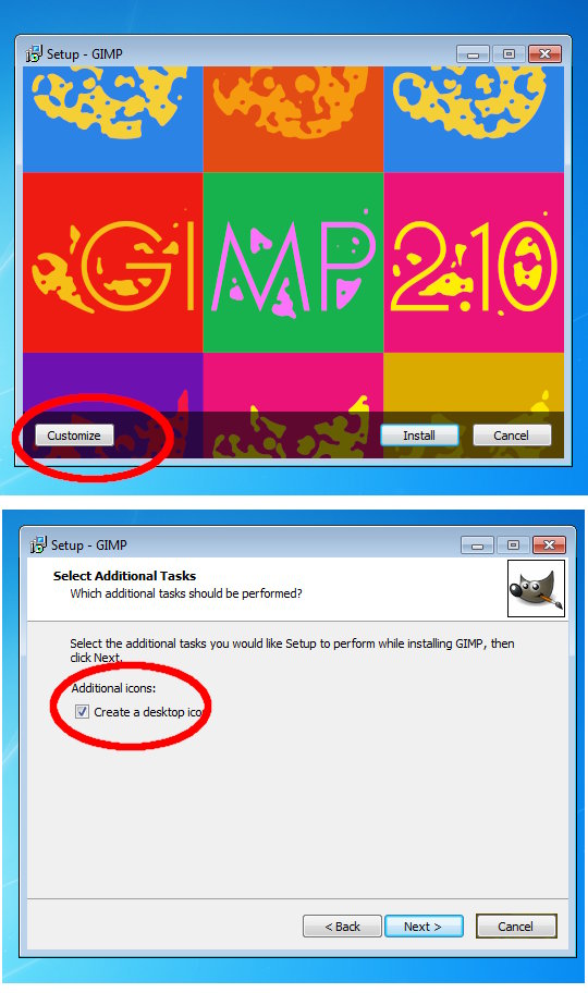 create gimp 2.10 shortcut on mac desktop